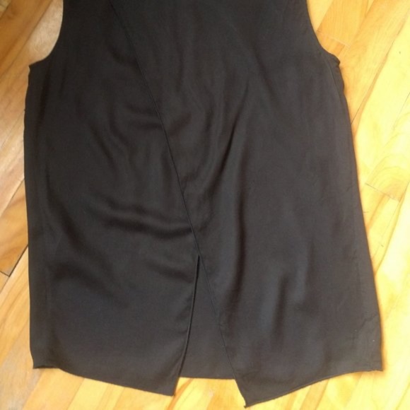 Acne Studios Clair Fluid Top - Black and Gold - Picture 4 of 13